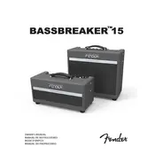 Fender Bassbreaker 15 Combo 2262000000 120V 60Hz US Amplifier manual cover