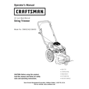 Craftsman CMXGCAQ108493 Trimmer manual cover