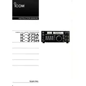 Icom IC-275H Transceiver manual cover