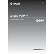 Yamaha Soavo-900SW Subwoofer manual cover