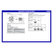 Casio HS60W Stopwatch manual cover