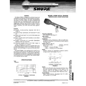 Shure 579SB Microphone manual cover