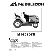 McCulloch M145107H manual cover