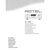 Rotel RC-1590 Amplifier manual cover