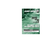 Can-Am Outlander 400 EFI 2010 Vehicle manual cover