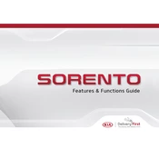 Kia Sorento 2016 SUV manual cover