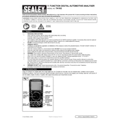 Sealey TA102 Analyser manual cover