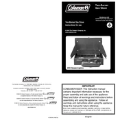 Coleman Burner Gas Stove 425G manual cover