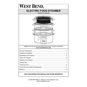 West Bend L5674B 86604 Steamer manual cover