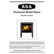 AGA Handwood Wood Stove Stove manual cover