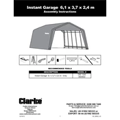 Clarke 3503502 CIG1220 Instant Garage manual cover