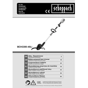 Scheppach BCH3300-40Li 5910902900 Trimmer manual cover