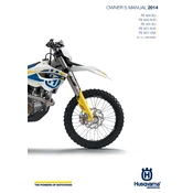 Husqvarna FE 450 2014 Motorcycle manual cover