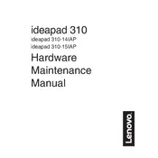 Lenovo IdeaPad 310-14IAP Laptop manual cover