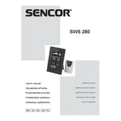 Sencor SWS 280 Weather Station manual cover