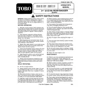 Toro 21-inch 27500 Mower manual cover