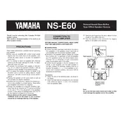 Yamaha NS-E60 Speaker manual cover