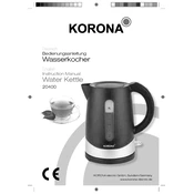 Korona 20400 Kettle manual cover