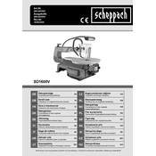 Scheppach SD1600V 5901403903 Saw manual cover