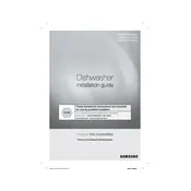 Samsung DW80J3020UB Dishwasher manual cover