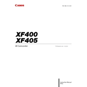 Canon XF400 manual cover