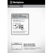 Westinghouse WVE915DSCA Oven manual cover