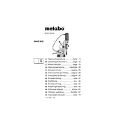 Metabo MAG 832 Drill manual cover