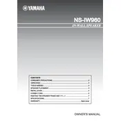 Yamaha NS-IW960 Speaker manual cover