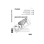 Canon Optura10 manual cover