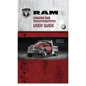 Ram Chassis Cab 3500 2011 Truck manual cover