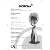 Korona 81102 Fan manual cover