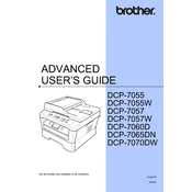 Brother DCP-7055 Advanced manual cover