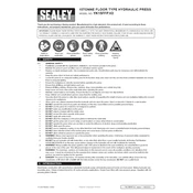 Sealey YK15FFP.V2 Hydraulic Press manual cover