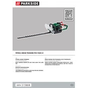 Parkside PHS 9500 A1 3910403976 IAN 315808 Hedge Trimmer manual cover