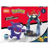 Mega Construx Mattel Pokemon Gengar GFV87 Construction Set manual cover