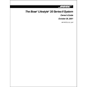 Bose Lifestyle 30 Series II manual cover