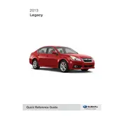 Subaru Legacy 2.5i Limited 2013 Sedan manual cover