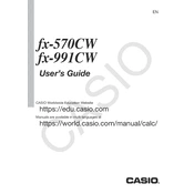 Casio fx-570CW Calculator manual cover