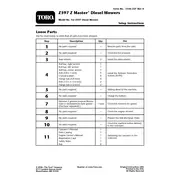 Toro Z Master Turbo Force Z590-D 74268CP Mower manual cover