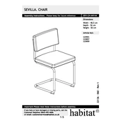 Habitat Sevilla SEVI-CH-AW14A 120899 Chair manual cover