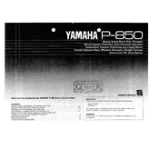 Yamaha P-850 Turntable manual cover