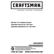 Craftsman CMCVS001D1 Vacuum manual cover