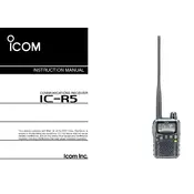 Icom IC-R5 Receiver manual cover