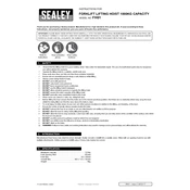 Sealey FH01 Hoist manual cover