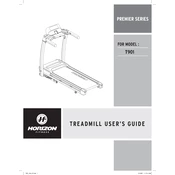 Horizon Fitness T901 2009 Treadmill manual cover