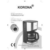 Korona 10252 Coffee Maker manual cover