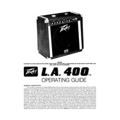 Peavey L.A. 400 Amplifier manual cover