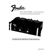 Fender SRA 200 Amplifier manual cover