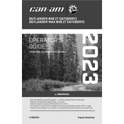 Can-Am Outlander 6x6 450 XU Plus 2023 Vehicle manual cover