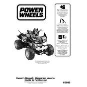 Power Wheels Mattel DC Super Friends Kawasaki Batman CDD22 Toy manual cover